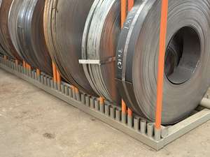 헤비 듀티 스틸 코일 스토리지 랙, 코일 재료 취급용 산업용 크래들 랙 - Product Image 2