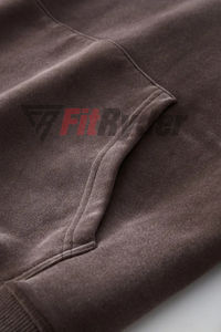 Sweat à capuche 100% coton de haute qualité lavé à l'acide séchage rapide conception de logo personnalisé impression Vintage haute rue Style hiver OEM disponible - Product Image 3