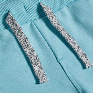 ODM haute qualité hommes court avec multi-poches cordon dernière mode Shorts 100% coton décontracté uni bleu ciel court - Product Image 4