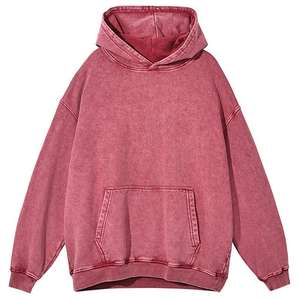 Sweat à capuche lavé à l'acide 100% coton de haute qualité lavage vieux pull pierre lavé sweat à capuche vintage surdimensionné pour prix de gros - Product Image 6