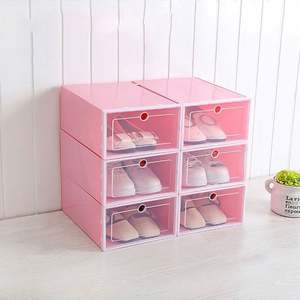 Foldable Clear <b>Drawer</b> Type Shoe Boxes Transparent Plastic Shoe <b>Storage</b> - Product Image 6