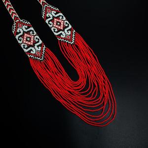 Artesanías de calidad, collar de cuentas de semillas de varios largos, collar en V, joyería de abalorios con pera, diamante, regalo étnico para mujeres - Product Image 3