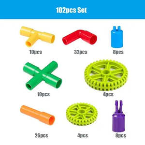 ของเล่นวิทยาศาสตร์และวิศวกรรมสำหรับเด็ก ชุดตัวต่อสร้างท่อ - Product Image 3