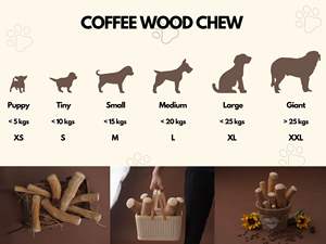 Vente en gros prix d'usine des meilleurs jouets à mâcher en bois de café en bois écologiques et sûrs pour chiens du Vietnam - Product Image 5