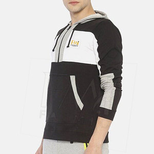 Sweat-shirts à fermeture éclair pour hommes de style classique, en tissu doux 100% coton, design personnalisable, haute qualité - Product Image 3