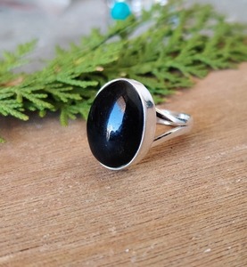 Bijoux pour femmes Bague style bohème en argent 925 Sterling Silver Black Onyx Gemstone Trending Handmade Ring Gift For Love - Product Image 2