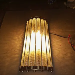 Lampu Dinding Mewah Kuningan Emas Marmer Modern untuk Kamar Tidur Lampu Dinding Dekorasi Tempat Lilin Dinding Dalam Ruangan dari Pabrikan India