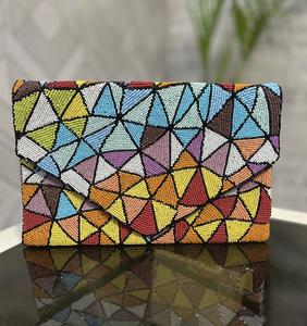 Bolso de Mano con Botones, Diseño Ecológico, Ligero, con Flores de Pedrería, de Algodón, Duradero, Portátil, Impermeable, de Gran Capacidad - Product Image 1