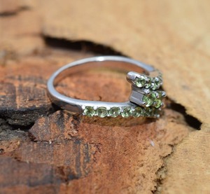 Anillo de Plata de Ley 925 con Peridoto, Joyería Artesanal de Estilo Bohemio para Mujer, Regalo para Chicas - Product Image 4