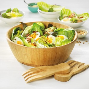 Serveur de salade en bambou naturel de la meilleure qualité en gros mains griffes naturelles de qualité supérieure pour servir les salades - Product Image 6