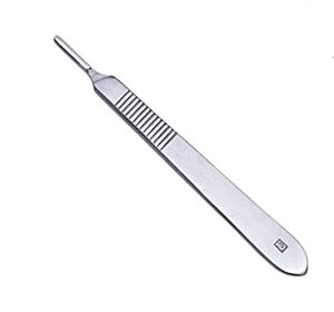 Lames de scalpel stériles en acier inoxydable #10 #3 Manche de scalpel Dermaplaning Outil dermatologique de précision Source d'alimentation manuelle CE - Product Image 2