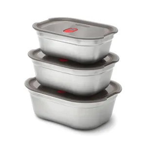 Juego de 3 Recipientes Personalizados para Almacenamiento de Alimentos y Preparación de Comidas, Mercancía Personalizada - Product Image 1