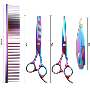 ชุดกรรไกรตัดผมเกรดอุตสาหกรรม6นิ้วชุดตัดผมสแตนเลสสตีลสำหรับตัดผมและตัดผม - Product Image 4