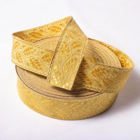 Ruban de garniture en dentelle de qualité supérieure, fait main, personnalisé, pour accessoires d'uniformes de cérémonie