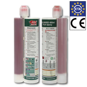 Mortero de Anclaje Epóxico Puro de Dos Componentes de 400 ml con Certificación ETA y CE para Conexión de Barras de Refuerzo en Construcción con Alta Capacidad de Carga y Adhesión - Product Image 1