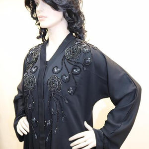Kaftan Abaya de dubaï, belle couleur bleue, caftan traditionnel musulman, kaftan de travail à la main, design marocain, kaftan2022 - Product Image 1