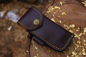 Cuchillo plegable de acero de Damasco con hoja rellena de cobre, mango de hueso y madera, cuchillo de bolsillo hecho a mano para coleccionistas y minoristas - Product Image 6