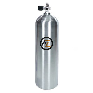 Bouteille de plongée 11,1 L 13,6 kg en aluminium, cylindre de plongée 80 pi³ avec valve DIN 232 bars - Product Image 4