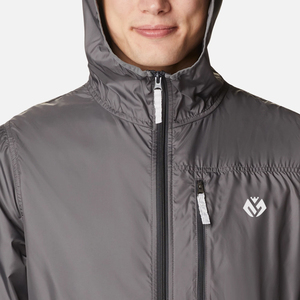 blank windbreaker men's hooded side-zip <b>with</b> <b>pockets</b> windbreaker <b>jacket</b> for men's - Product Image 3