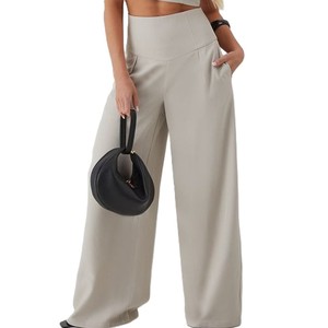 Pantalones Jogger Vintage de Moda para Mujer Talla Grande, Pantalones de Cintura Alta y Pantalones Anchos Tipo Cargo - Product Image 1