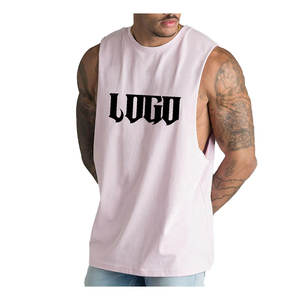 Haute qualité hommes débardeur 100% coton vêtements de sport entraînement sans manches gilet Logo personnalisé vêtements de sport Compression corps Shaper - Product Image 4