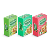 Thé glacé au citron vert sans sucre, sain, saveur litchi, en poudre instantanée du Vietnam, 15 grammes x 18 sachets, différents parfums, coffret cadeau