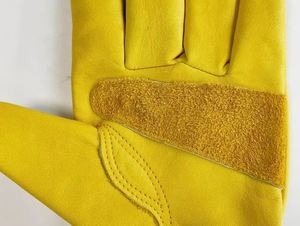 Men Work <b>Gloves</b> Soft Cowhide <b>Driver</b> Hunting Driving Farm Garden Welding <b>Driver</b> <b>Glove</b> - Product Image 6