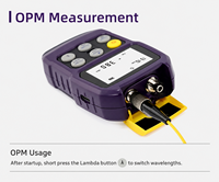 Compteur de puissance optique multifonction avec VFL, OPM filtré, test de câble réseau RJ45 et lampe torche LED
