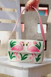 Sac à main artisanal indien en perles de verre multicolores, forme personnalisée, style décontracté, sac baguette fait main - Product Image 2