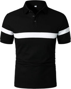 Polo elegante para hombre con etiqueta privada logotipo personalizado manga corta verano moda cómoda mezcla de algodón ropa informal - Product Image 1