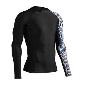 เสื้อออกกำลังกายแขนยาวสำหรับผู้ชาย, เสื้อฟิตเนสรัดรูปแห้งเย็นผลิตจากผู้ผลิต - Product Image 3