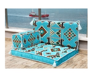 Asientos de suelo árabe Sofá de suelo árabe Piso de asiento Árabe | 190*70cm Juego de fundas en blanco de 4 piezas - Product Image 1