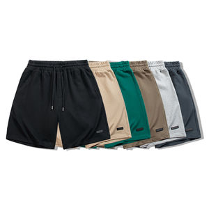 กางเกงขาสั้นจ็อกเกอร์ผู้ชายดีไซน์ล่าสุด ผ้าฝ้ายแท้ 100% เอวยางยืด มีเชือกผูก กระเป๋าสามช่อง กางเกงกีฬา - Product Image 1