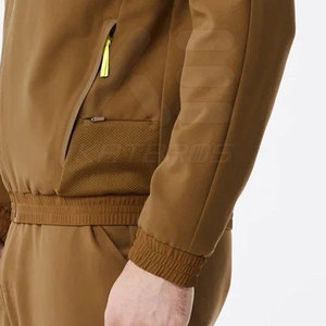 Blouson de travail pour homme respirant, couleur unie, fermeture éclair intégrale, en Spandex/Polyester, haute qualité, à prix avantageux et très vendu - Product Image 6