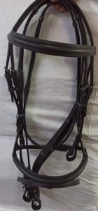 Brida de caballo de cuero genuino personalizada para carreras y deportes ecuestres al aire libre Cabestros de calidad premium - Product Image 6