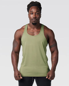 เสื้อกล้ามออกกำลังกายแขนกุดแห้งเร็วสำหรับผู้ชายเสื้อกล้ามสำหรับออกกำลังกายขนาดพลัสไซต์ระบายอากาศได้ดี - Product Image 1