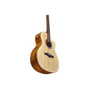 EKO GUITARS- Alps J450ce Guitarras acústicas con 3 capas Laminado Koa Parte trasera y laterales Branko Diapasón de palisandro Cuello de caoba - Product Image 4