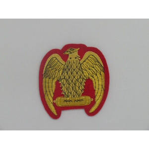 Badge Lymphad brodé à la main avec des motifs dorés - Product Image 5