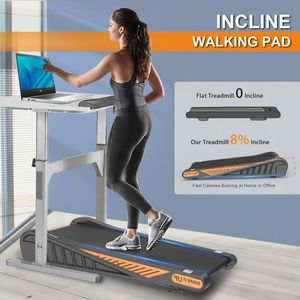 Compact Home Gym Treadmill with <b>8</b>% Incline Under Desk Walking Pad for Cardio Exercise Max User Weight 120kg ABS Material New - Product Image 2