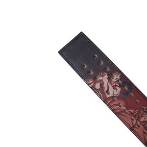 Ceinture d'haltérophilie réglable de protection de la taille en cuir véritable PU personnalisée ceinture d'haltérophilie en cuir de gymnastique - Product Image 4