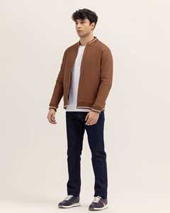 Veste universitaire en laine avec logo personnalisé de qualité supérieure pour hommes blouson bombardier à poches boutonnées Letterman College Baseball - Product Image 4