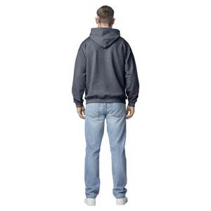 Sweat à capuche en polaire uni pour homme et homme corpulent - Polyester/coton - Product Image 5