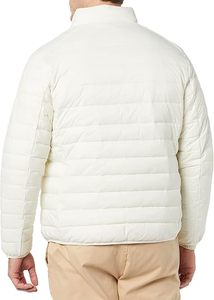 Cold Weather Proof <b>Mens</b> Black Hooded Puffer Coat Faux <b>Down</b> <b>Fill</b> High Density Polyester <b>Jacket</b> - Product Image 2