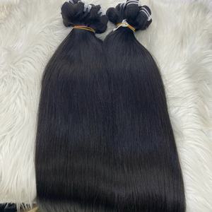 ผมต่อแบบ100% ผมตรง Remy แบบคู่เครื่องทำสีธรรมชาติสีดำ - Product Image 4