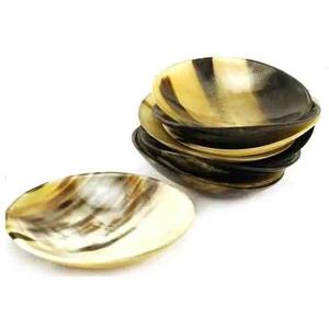 Cuencos para servir de cuerno de búfalo indio personalizados hechos a mano con cuchara Cubiertos ecológicos naturales para fiestas de vajilla Precio bajo - Product Image 3