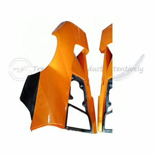 Guardabarros Traseros Izquierdo y Derecho de Goma Negra con Decoración y Protección para MURCIELAGO Lp670-4 LP640 - Product Image 4