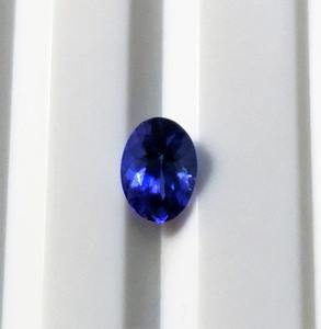 Gemas Mehrajudin, Tanzanita Natural de 1 Quilate, Corte Ovalado, Gema Suelta, Joyería Azul Hecha a Mano, Tratamiento Térmico de Primera Calidad, Certificación de Terceros - Product Image 1