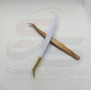 100% alta calidad nuevo estilo Premium pestañas pinzas mano antideslizante nuevo diseño mejorar pestañas pinzas - Product Image 2