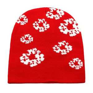 Fashionable Custom Knit Winter Beanie Warm Soft Letter Jacquard Cap with Embroidery Plain Style for Men and <b>Women</b> - Product Image 1