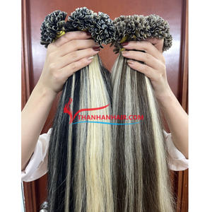 Cheveux kératine Utip cheveux vietnamiens cuticule aligné kératine extensions de cheveux humains prix de gros - Product Image 1